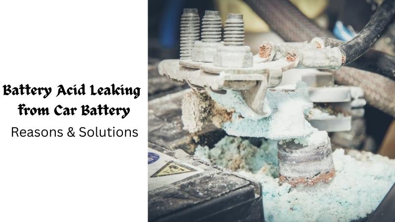 Battery Acid Leaking from Car Battery [Reasons & Solution] in 2023